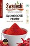 SWADESHI KASHMIRI CHILLI POWDER (and logo) trademark logo