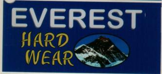 EVEREST HARDWEAR (and logo) trademark logo