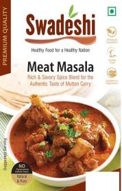 SWADESHI MEAT MASALA (and logo) trademark logo