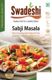 SWADESHI SABJI MASALA (and logo) trademark logo