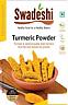 SWADESHI TURMERIC POWDER (and logo) trademark logo