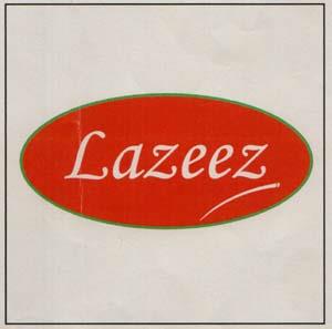 LAZEEZ (and logo) trademark logo