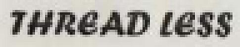 THREAD LESS (and logo) trademark logo