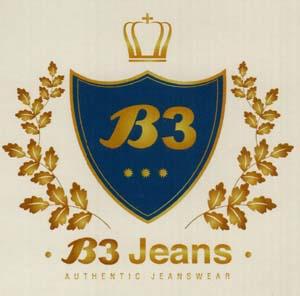B3 JEANS (and logo) trademark logo