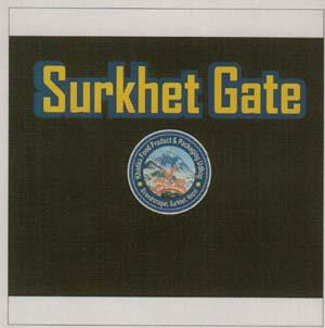 SURKHET GATE (and logo) trademark logo