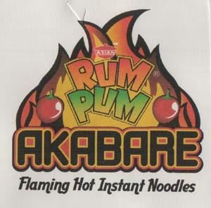 RUMPUM AKABARE (and logo) trademark logo