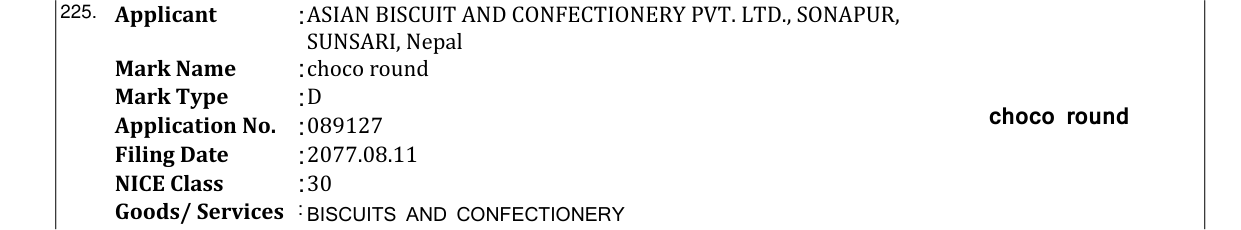 Original bulletin entry for choco round