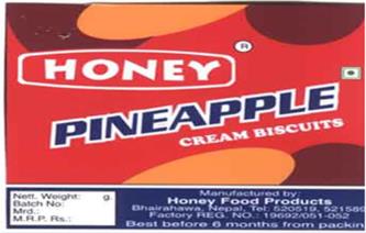 HONEY PINEAPPLE CREAM BISCUITS (and logo) trademark logo