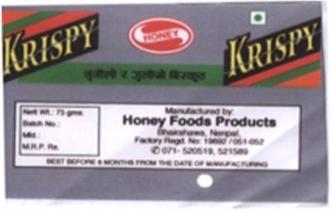HONEY KRISPY (and logo) trademark logo