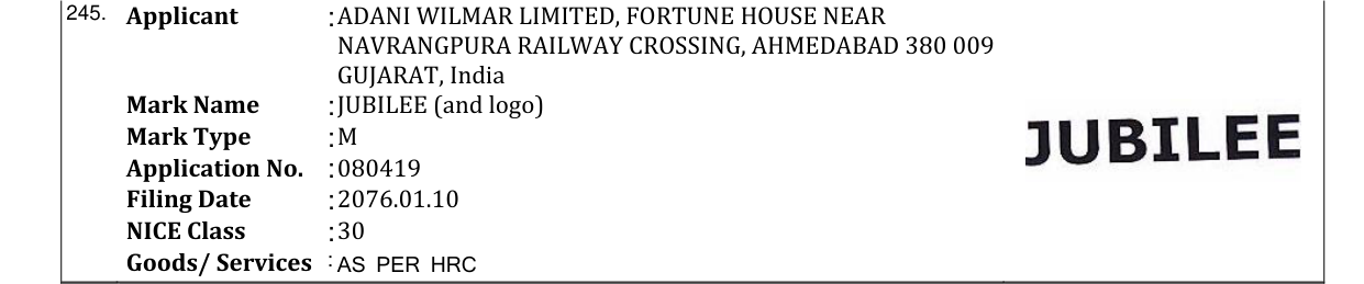 Original bulletin entry for JUBILEE (and logo)