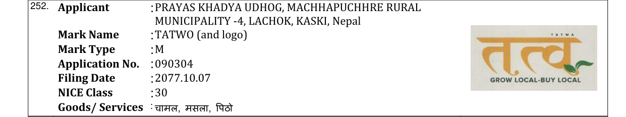 Original bulletin entry for TATWO (and logo)
