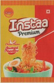 INSTAA PREMIUM CHICKEN FLAVOUR (and logo) trademark logo