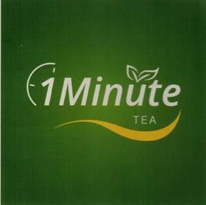 1 MINUTE TEA (and logo) trademark logo