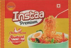 INSTAA PREMIUM CHICKEN FLAVOUR (and logo) trademark logo