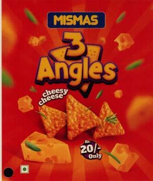 MISMAS 3 ANGLES CHEESY CHEESE (and logo) trademark logo