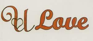 U LOVE (and logo) trademark logo