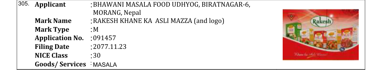 Original bulletin entry for RAKESH KHANE KA ASLI MAZZA (and logo)