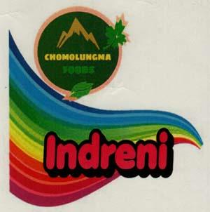 CHOMOLUNGMA FOODS INDRENI (and logo) trademark logo