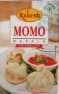 RAKESH MOMO MASALA (and logo) trademark logo