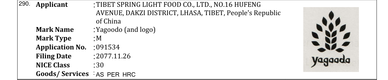 Original bulletin entry for Yagoodo (and logo)