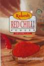 RAKESH RED CHILLI POWDER (and logo) trademark logo