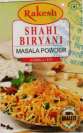 RAKESH SHAHI BIRYANI MASALA (and logo) trademark logo