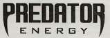 PREDATOR ENERGY (and logo) trademark logo