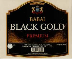 BABAI BLACK GOLD PREMIUM (and logo) trademark logo