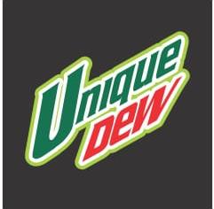UNIQUE DEW (and logo) trademark logo