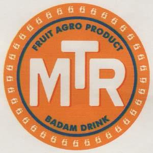 FRUIT AGRO PRODUCT MTR BADAM DRINK (and logo) trademark logo