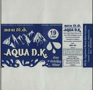 AQUA D.K. (and logo) trademark logo