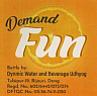 DEMAND FUN (and logo) trademark logo