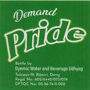 DEMAND PRIDE (and logo) trademark logo