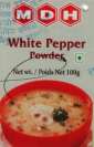 MDH WHITE PEPPER POWDER (and logo) trademark logo