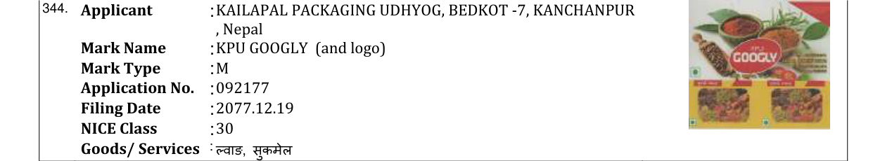 Original bulletin entry for KPU GOOGLY (and logo)