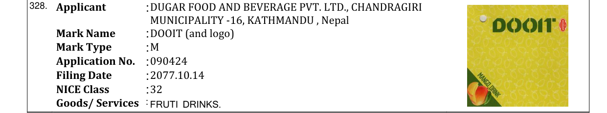 Original bulletin entry for DOOIT (and logo)