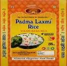 PADMA LAXMI RICE (and logo) trademark logo