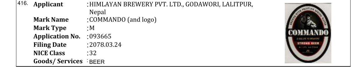 Original bulletin entry for COMMANDO (and logo)