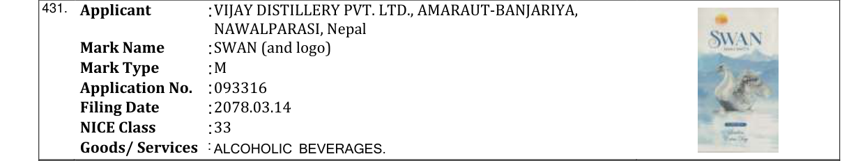 Original bulletin entry for SWAN (and logo)