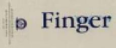FINGER (and logo) trademark logo
