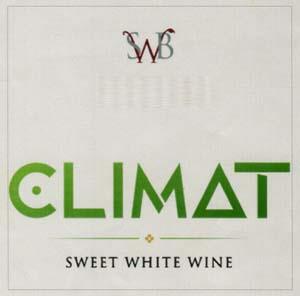 SWB CLIMAT SWEET WHITE WINE (and logo) trademark logo