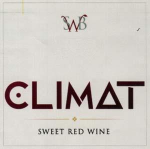 SWB CLIMAT SWEET RED WINE (and logo) trademark logo
