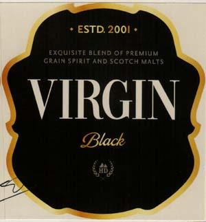VIRGIN BLACK (and logo) trademark logo