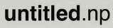 UNTITLED.NP (and logo) trademark logo