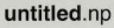 UNTITLED.NP (and logo) trademark logo