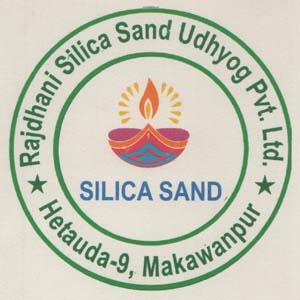 RAJDHANI SILICA SAND UDHYOG PVT. LTD. (and logo) trademark logo