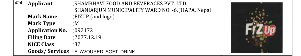 Original bulletin entry for FIZUP (and logo)