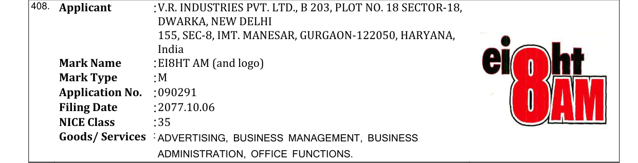 Original bulletin entry for EI8HT AM (and logo)