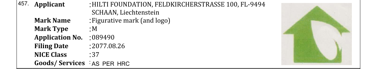 Original bulletin entry for Figurative mark (and logo)