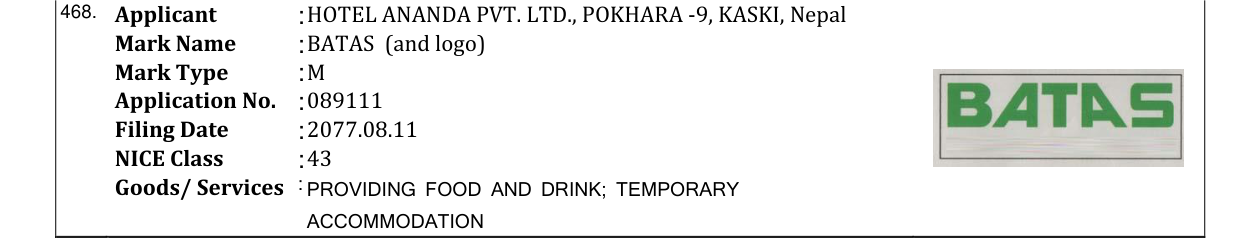 Original bulletin entry for BATAS (and logo)